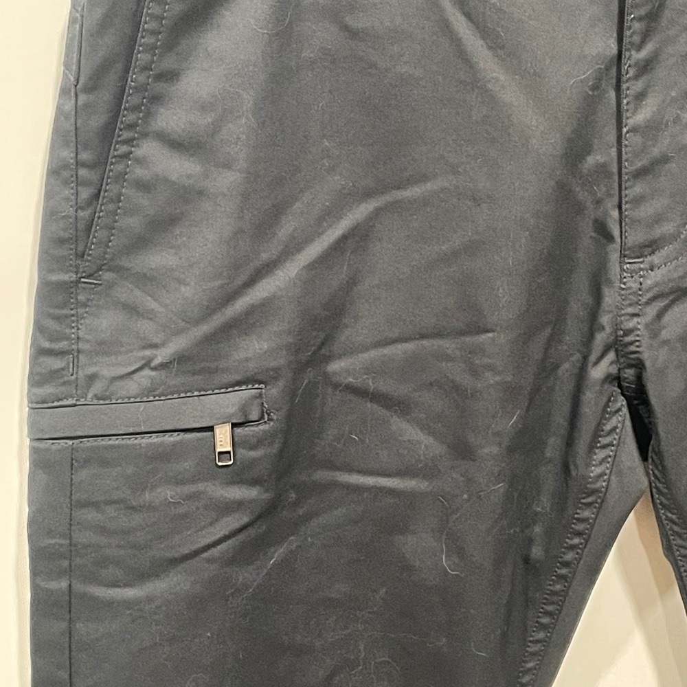 J. Crew 484 Slim Stretch Chino Pants Mens 30x32 Black Side Zip Flat Front - Picture 2 of 10
